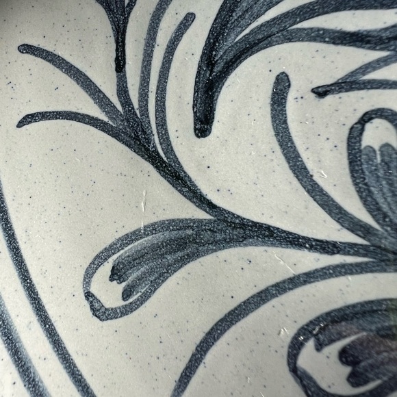 Vintage Rolf Tiemroth Norway Blue Birds Hand Painted Dinner Plate Set Signed 10” - Picture 10 of 11